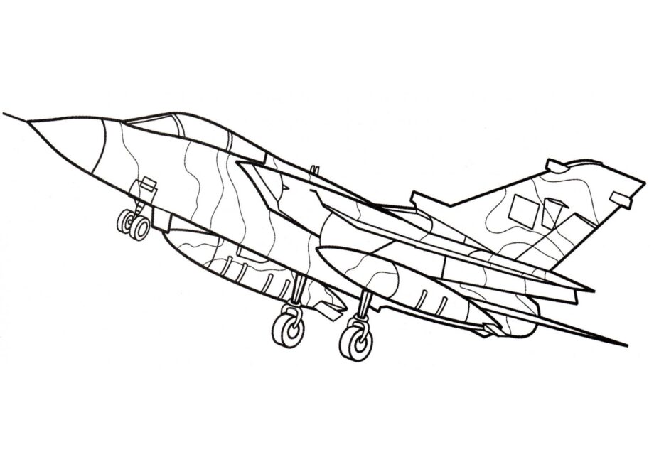 Strike Fighter Tornado Colouring Page