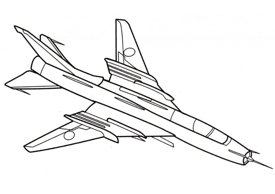 Su-22 Colouring Page