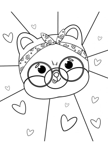 Adorable Shiba Colouring Page