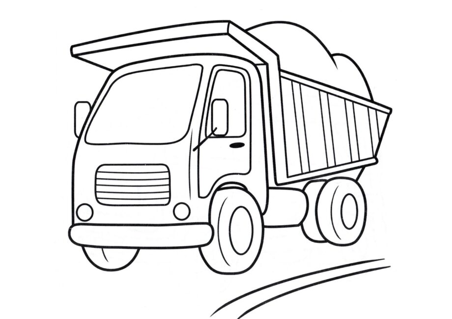 Colouring Page Loaded Tipper