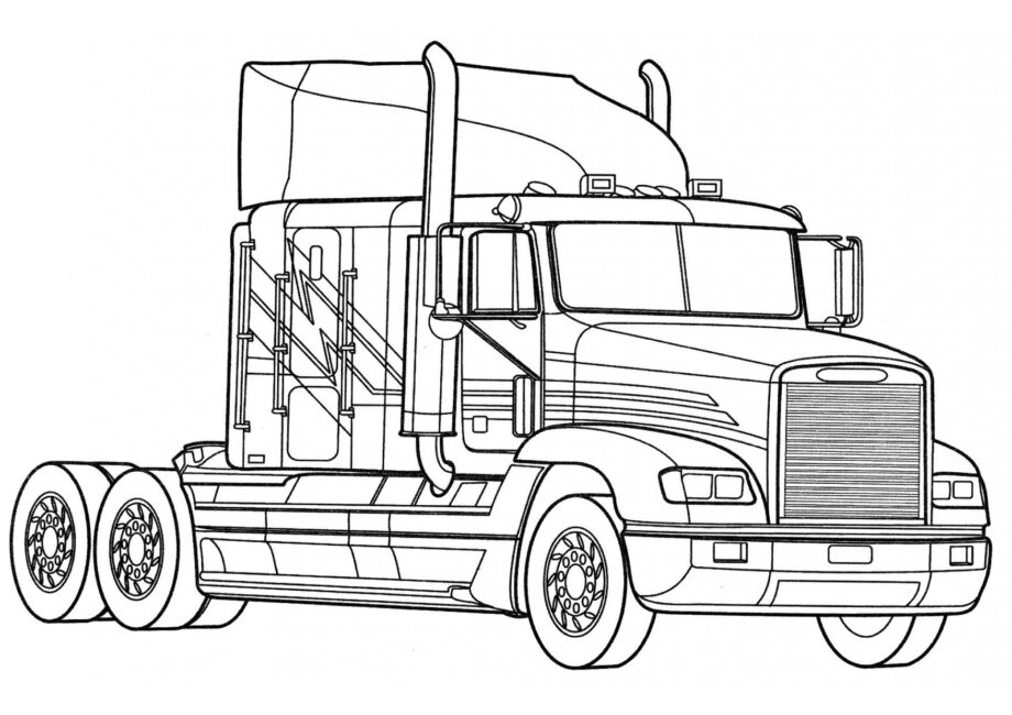 Colouring Page Freightliner FLD 120