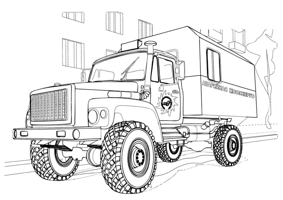 Colouring Page GAZ-3308