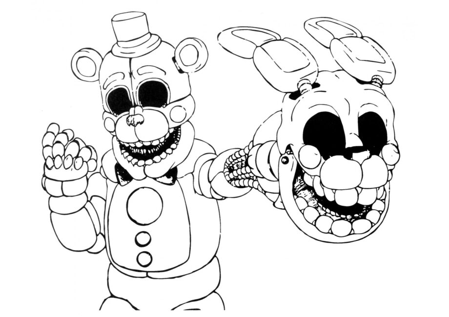 Funtime Freddy Colouring Page