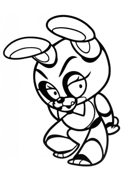 Toy Bonnie Colouring Page