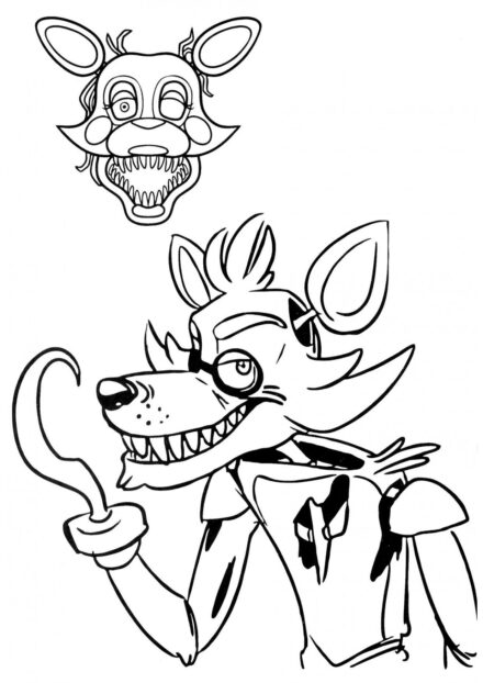 Sly Foxy Colouring Page