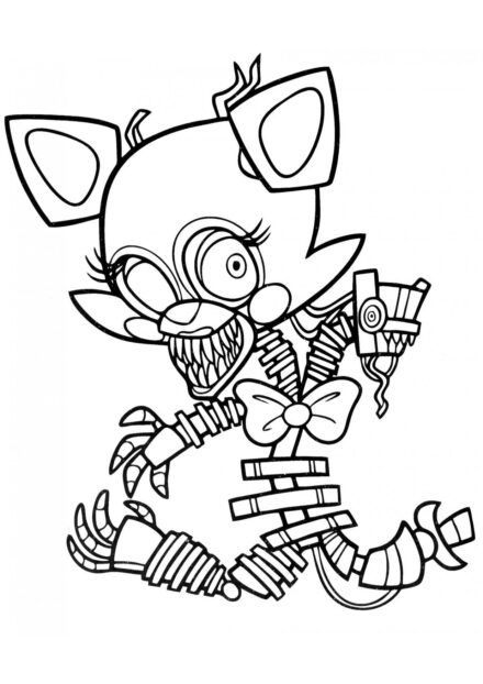 Baby Mangle Colouring Page