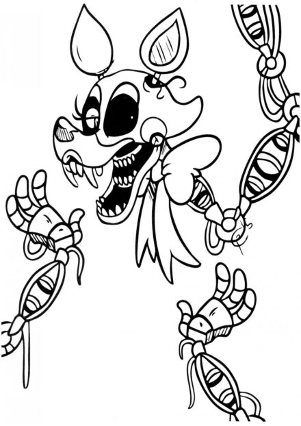 Joyful Mangle Colouring Page