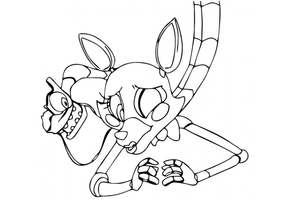 Cute Mangle Colouring Page