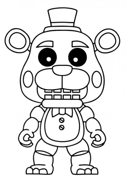 Helpy Bear Colouring Page