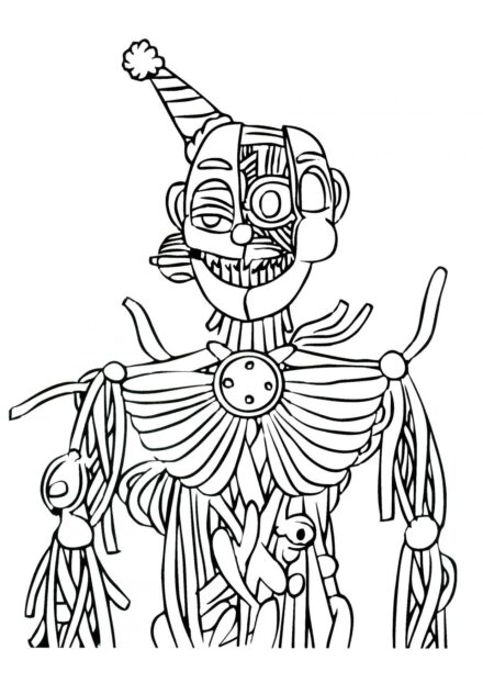 Ennard Colouring Page