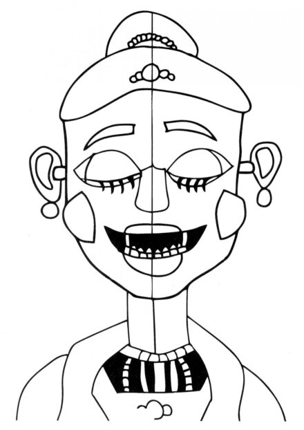 Ballora Colouring Page