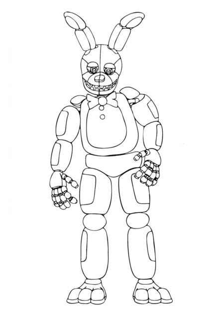 Bonnie Full-Length Colouring Page