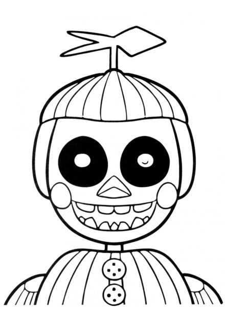 Balloon Boy FNAF Colouring Page