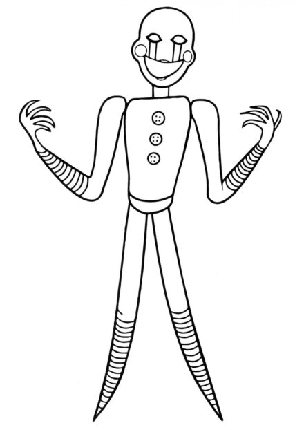 Marionette Colouring Page