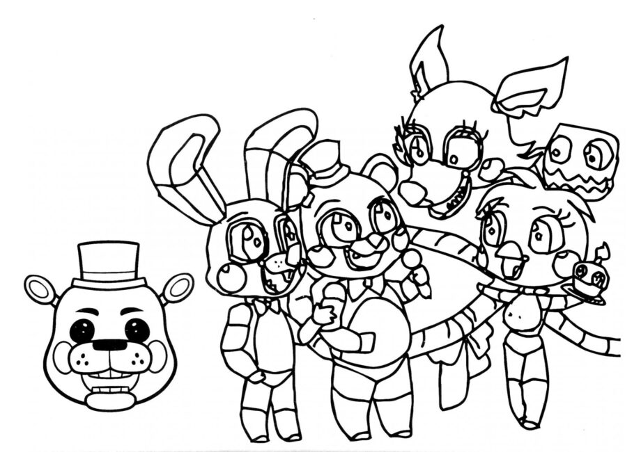 Celebrating Animatronics Colouring Page