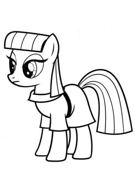 Colouring Page Maud Pie - Pinkie's Sister