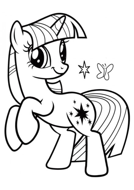 Colouring Page Little Twilight Sparkle