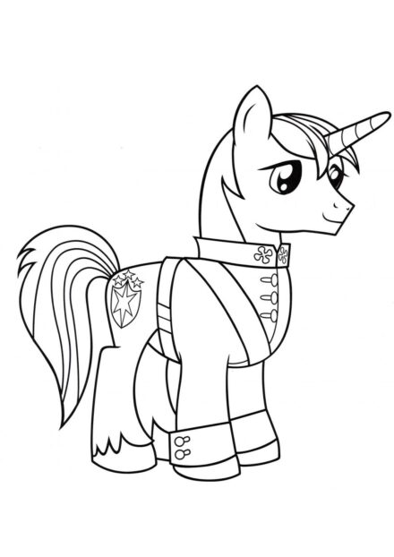 Colouring Page Shining Armour - Twilight's Brother