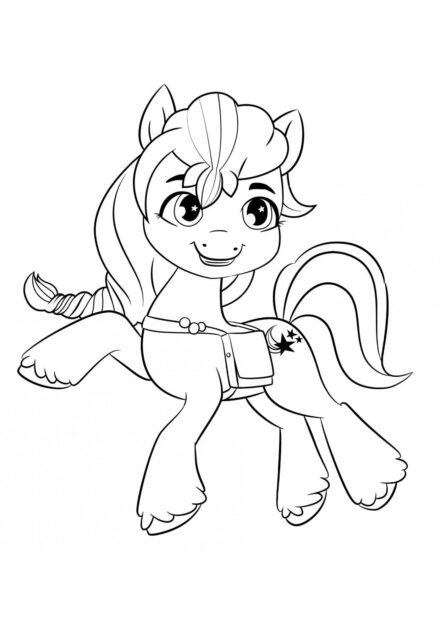 Colouring Page Shining Sunny Starscout