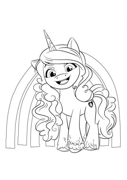 Colouring Page Radiant Izzy Moonbow