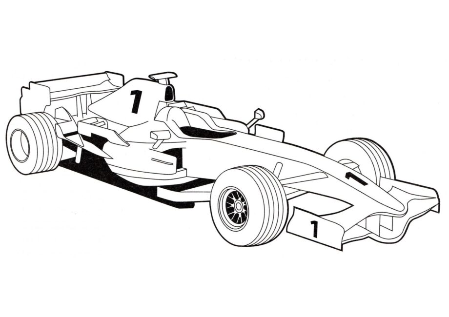 Colouring Page Ferrari F2008