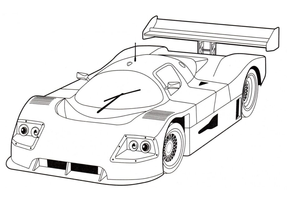 Colouring Page Sauber Mercedes C9