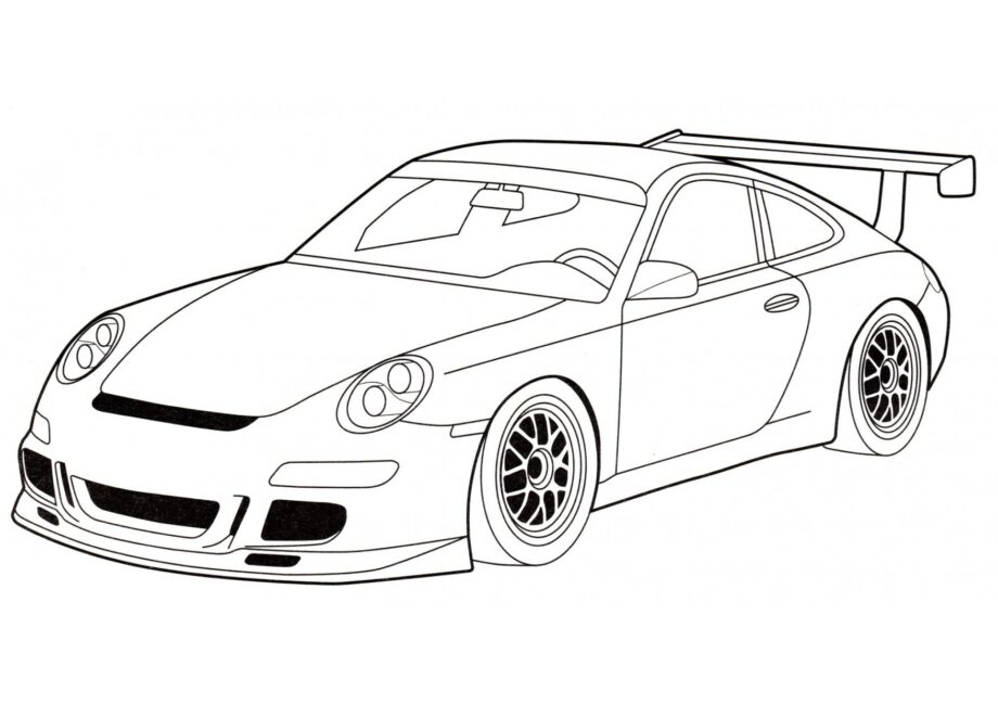 Colouring Page Porsche 911 GT3