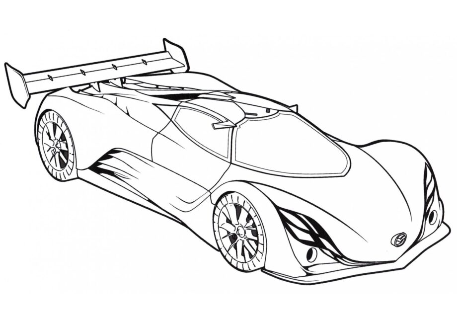 Colouring Page Mazda Furai Concept