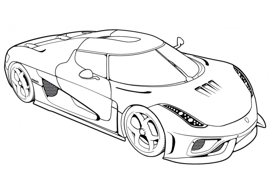 Colouring Page Koenigsegg Regera