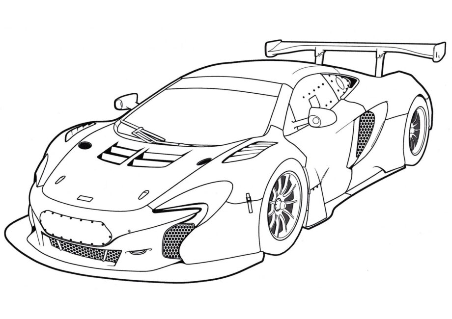 Colouring Page McLaren 650S GT3