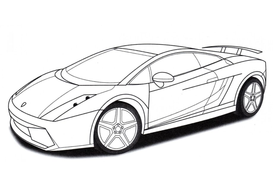 Colouring Page Lamborghini Gallardo Superleggera