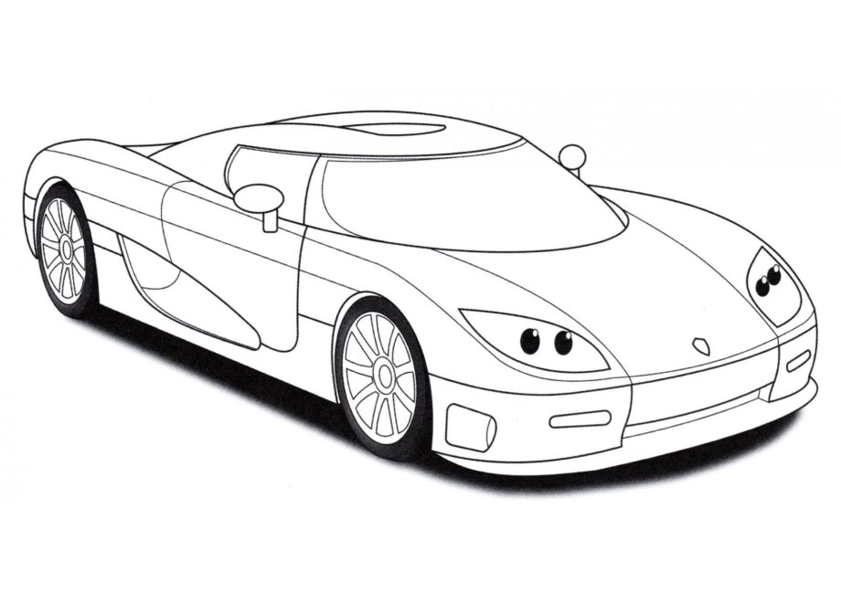 Colouring Page Koenigsegg CCR