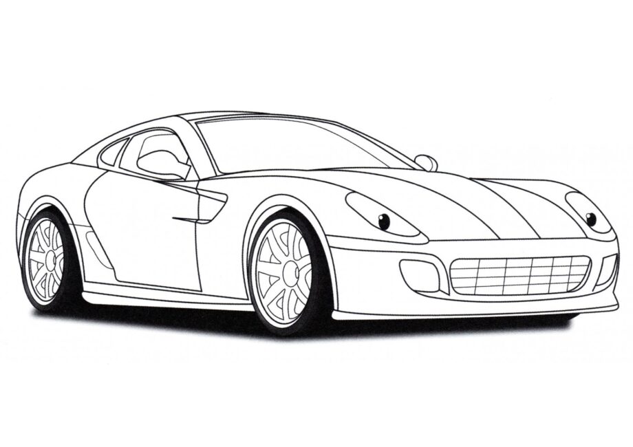 Colouring Page Ferrari 599 GTB