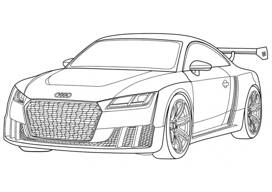 Colouring Page Audi TT Clubsport Turbo