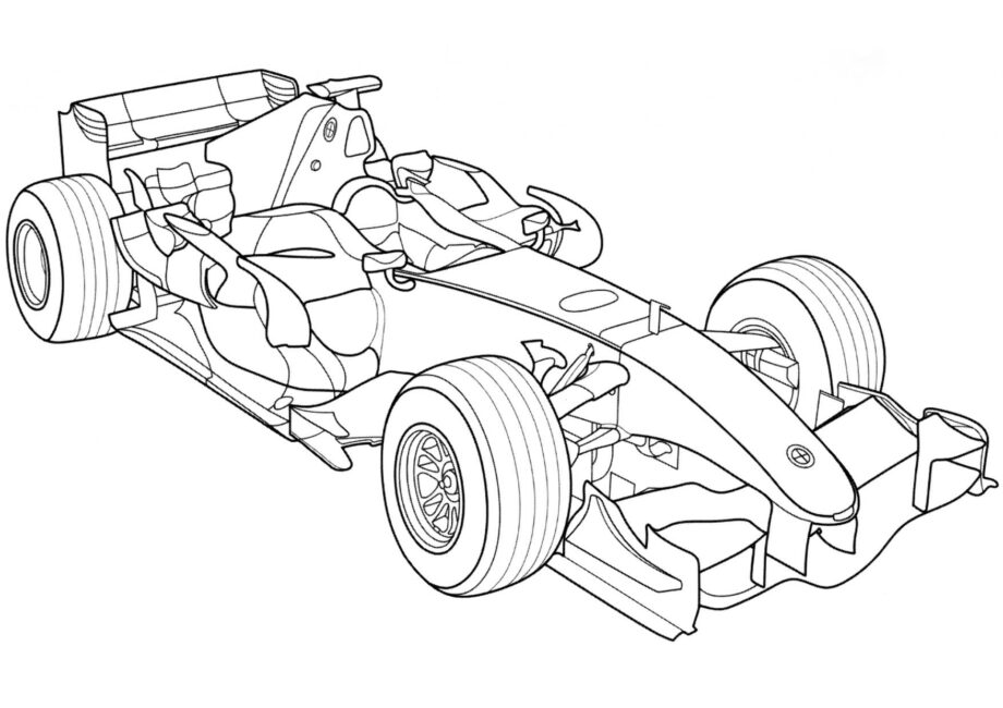 Colouring Page BMW Sauber F1.07