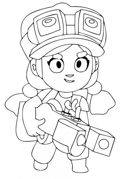 Colouring Page Jessie