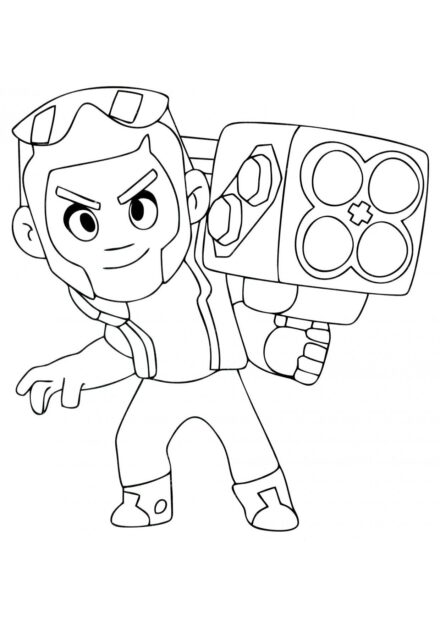 Colouring Page Brock