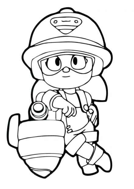 Colouring Page Jackie