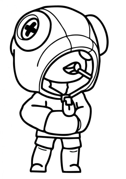 Colouring Page Leon