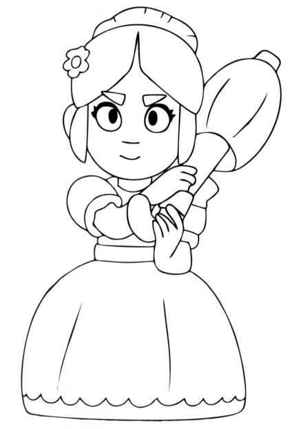 Colouring Page Sweet Piper