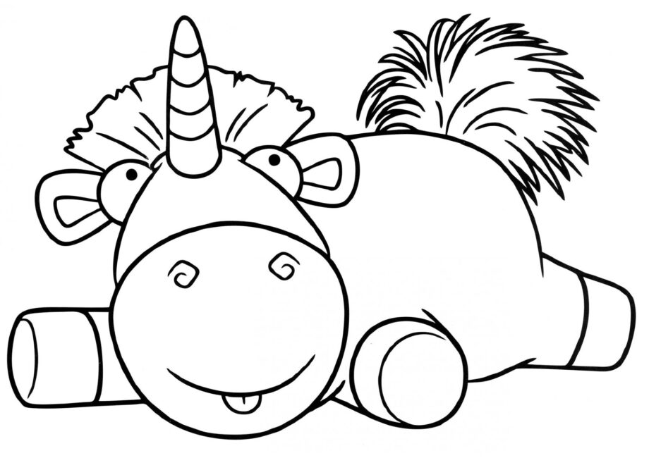 Colouring Page: Unicorn Toy from Despicable Me