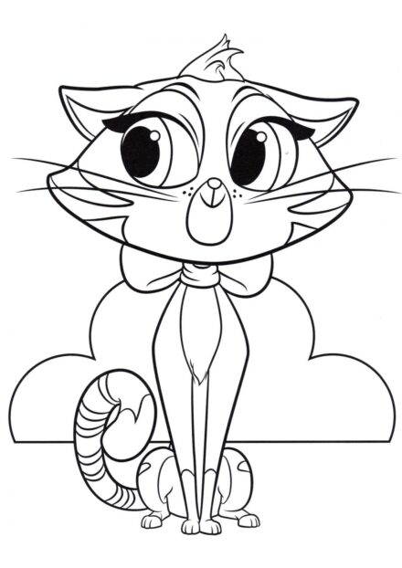 Colouring Page: Ship Cat