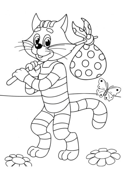 Colouring Page: Cat Matroskin