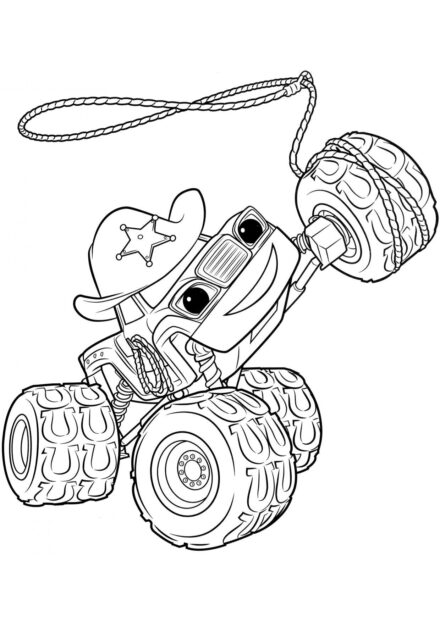 Cowgirl Starla Colouring Page