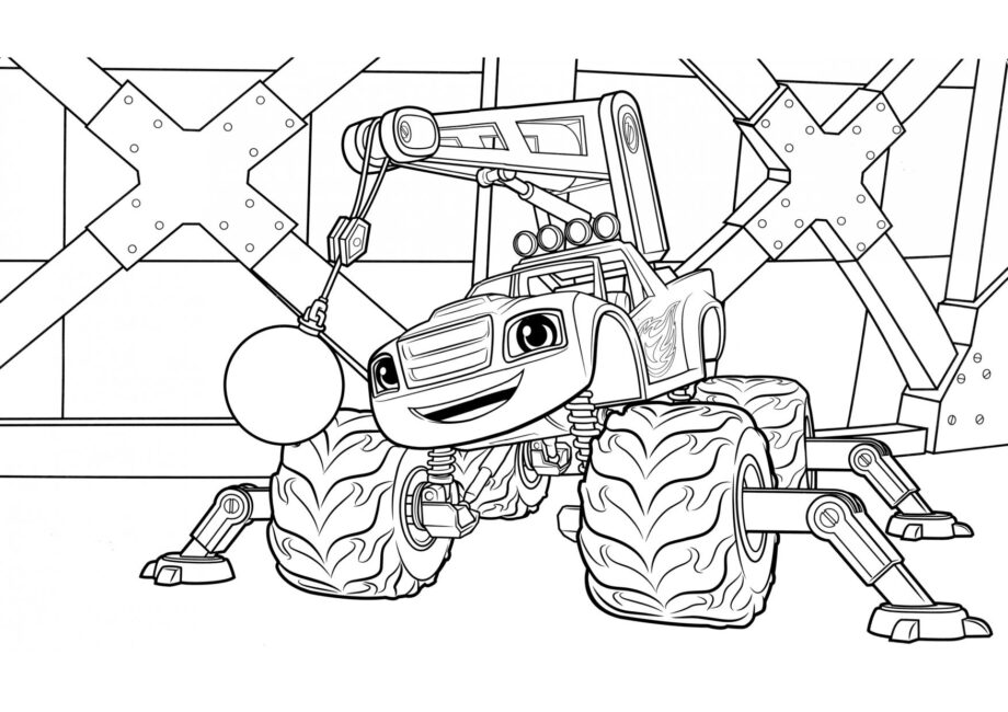 Blaze the Destroyer Colouring Page