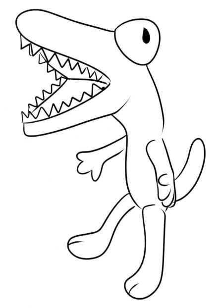 Colouring Page Orange Friend