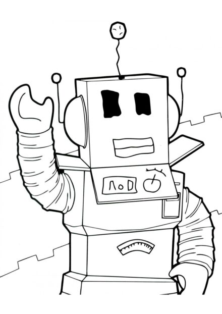 Colouring Page: Roblox Robot Skin