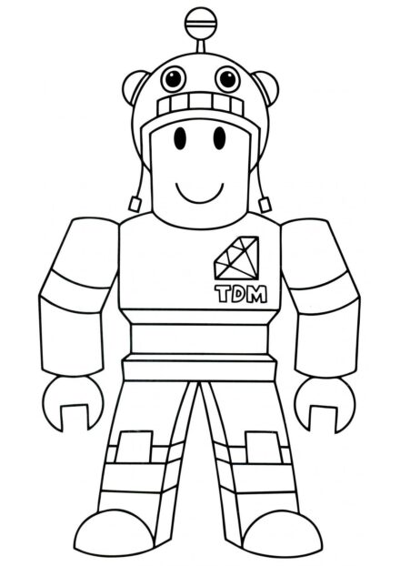 Colouring Page: Dan TDM Character