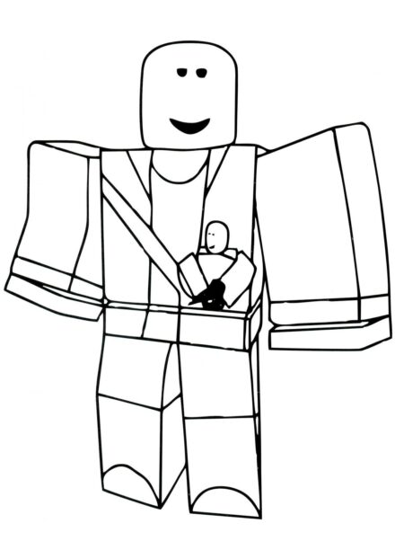 Colouring Page: Roblox Player