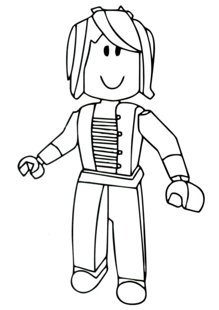 Colouring Page: Roblox Noob